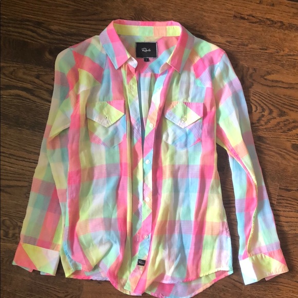 Gorgeous Rails plaid button down small - Picture 1 of 4